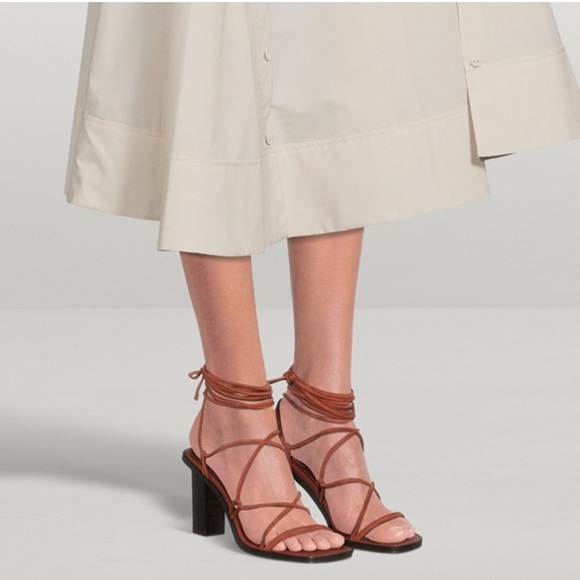 FRAME Le Doheny Strappy Brown Heeled Sandals. Size 7 / EU 37.5. - Picture 3 of 14
